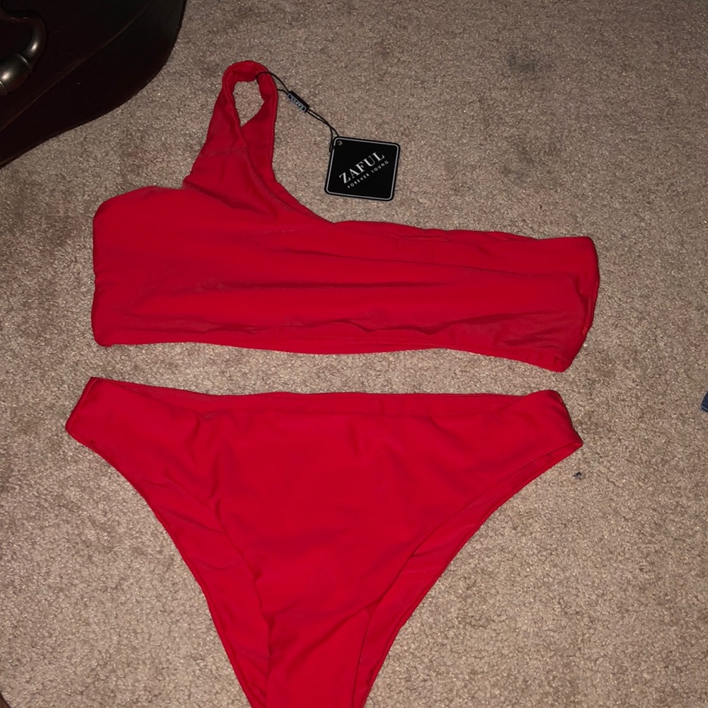 Red zaful swimsuit size L